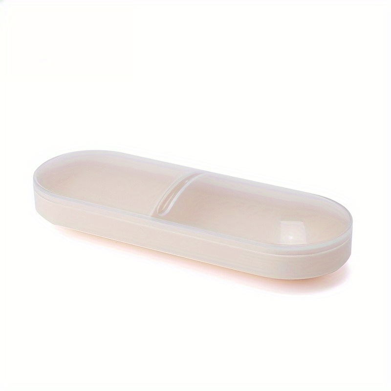 1pc Portable Cosmetic Organizer Storage Box With Lid - Durable Translucent Plastic, Freestanding For Swabs/ Makeup Pads/ Beads/ Small Items | Bathroom And Travel Essential Container