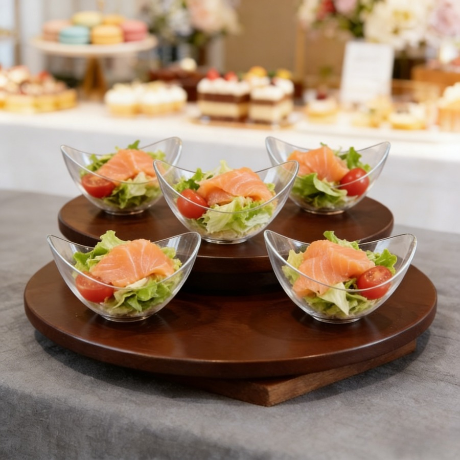 Image of 42pcs Mini Dinnerware Set, Dessert And Snack Bowls, Halloween And Christmas Event And Party Supplies, Suitable For Christmas, New Year, Valentine's Day, And Party Events