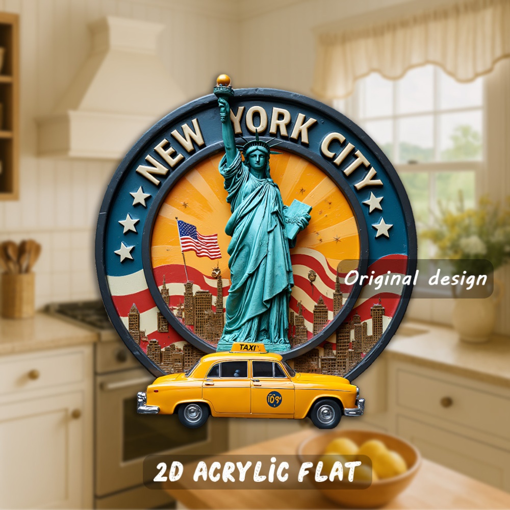 TEMU City Refrigerator Magnets, Suitable For Refrigerators And Doors- Statue Of , Iconic , Replica Of The Center(with City And Center Building