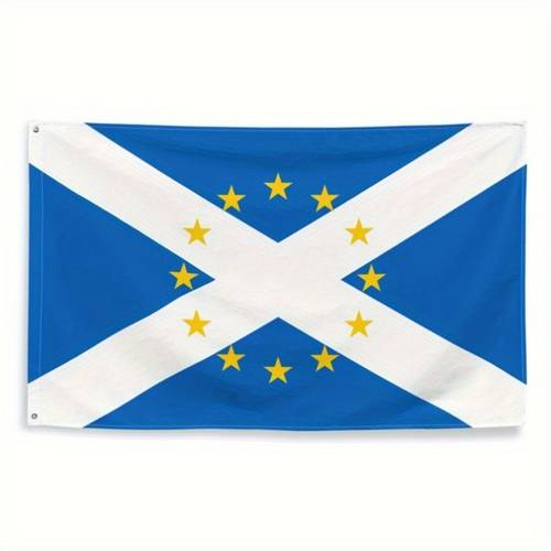 item picture 1pc Scottish Flag 91.44X152.4cm Funny Printed Flag Easy to Hang, Festival Decoration Flag for Indoor/Outdoor/Study/Bedroom Decoration, Gifts for Men And Women