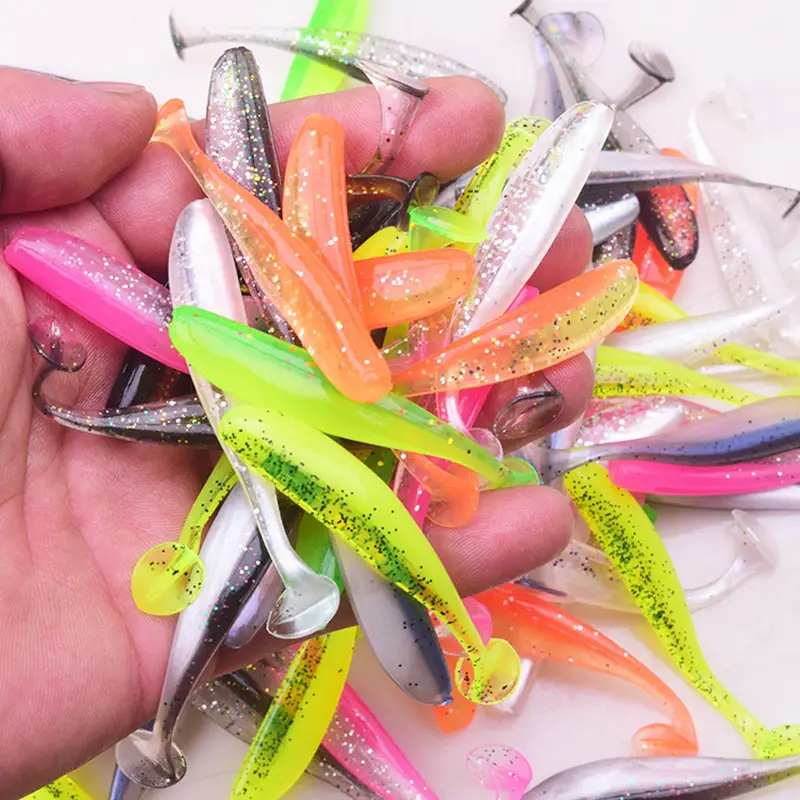 30 Esche Da Pesca Black Minnow - Soft Plastic, 6/7/9 Cm, 10 Colori, Per Trote E Acqua Dolce - Foto 7