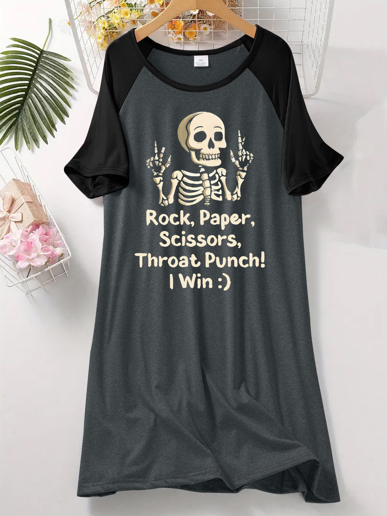 plus size skull clothes sold on Temu Canada