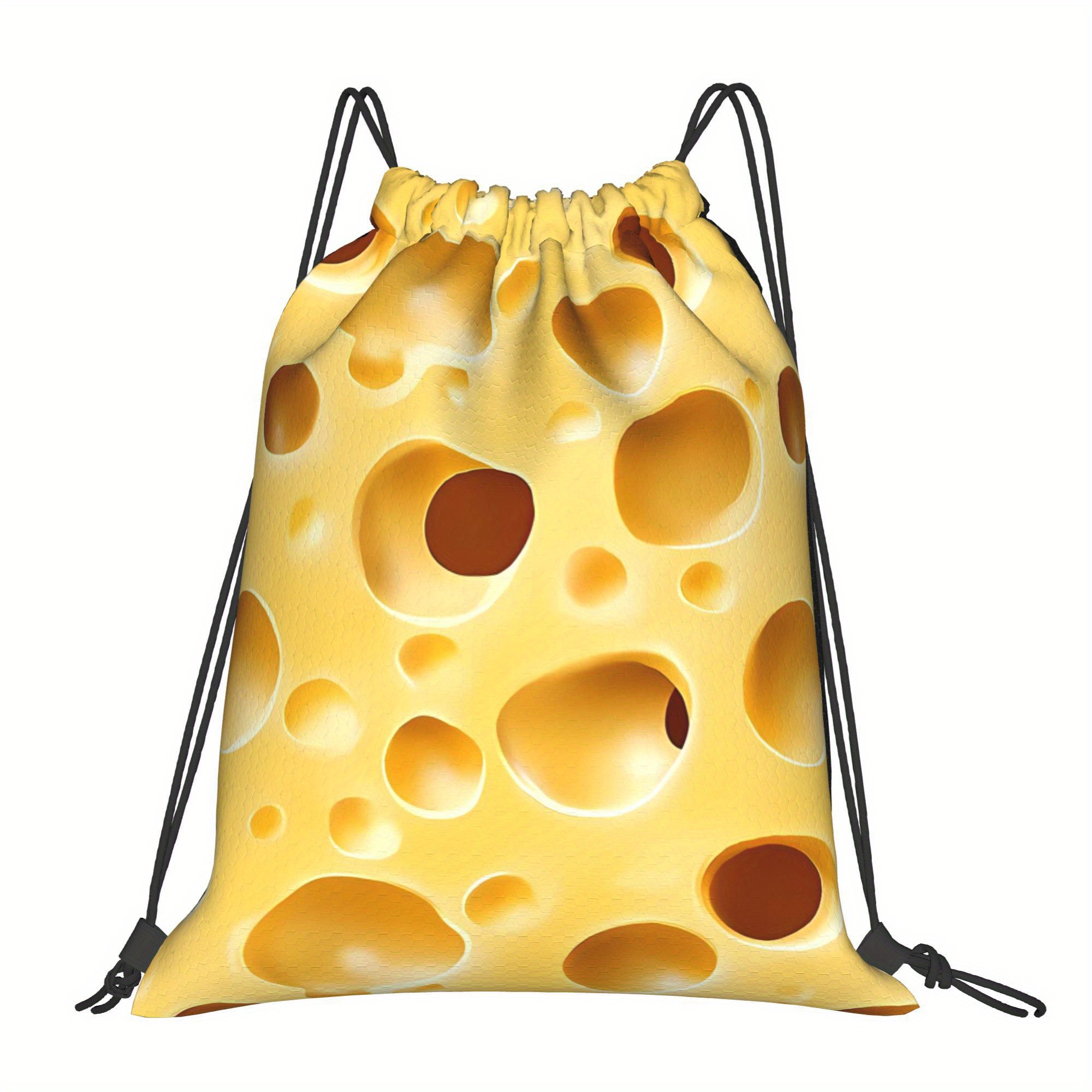 Cheese Pattern Drawstring Bags Backpack 2d Print Design