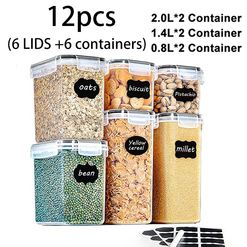 TEMU 82/70/58/46/28/16/14pcs With Lids Storage Containers (41/35/29/23/14/8/7 Containers And 41/35/29/23/14/8/7 Lids), Food Storage Boxes, Pasta