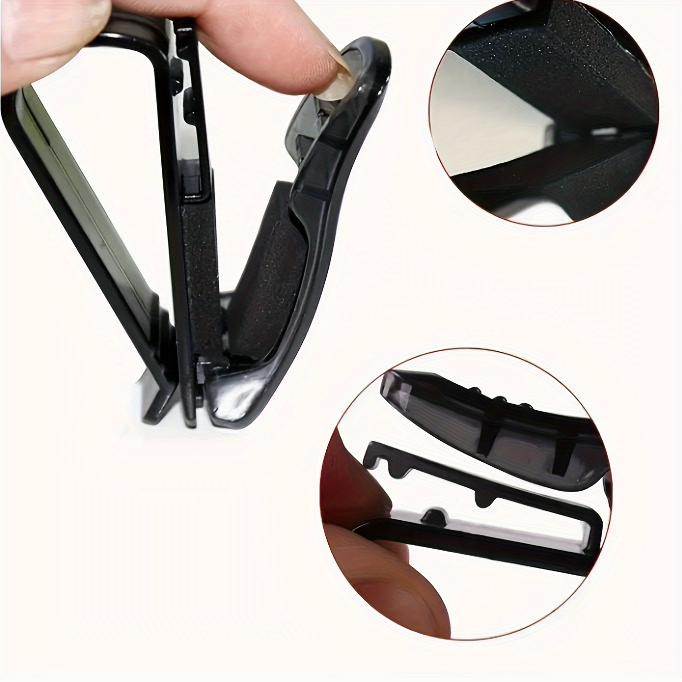 Multi-Function Car Sun Visor with Glasses Holder, Bill & ID Card Slots - Durable ABS Material, Essential Auto Interior Accessory, Eye Glasses Holder
