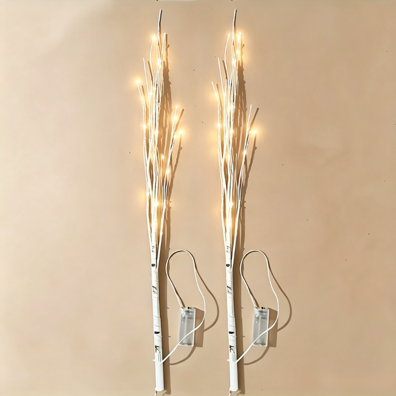 TEMU 2pcs Warm Branch Decor Lights: Artificial Fake Branches, Indoor, Wedding, Party, Home Decor And Holiday Arrangements