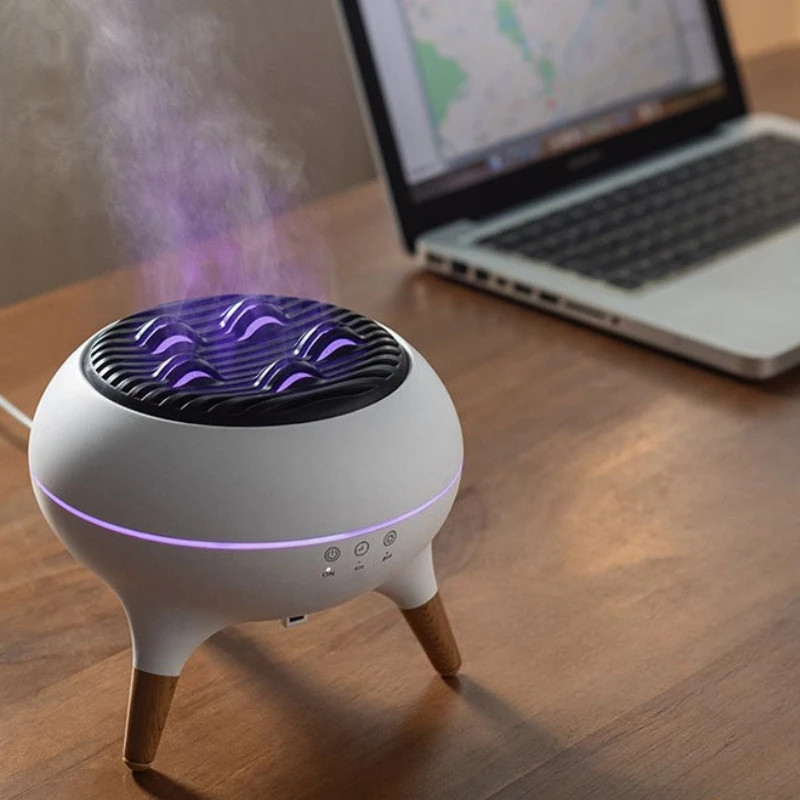 multicolored flames, smart home aroma diffuser desktop flame humidifier, large mist output, music atmosphere with multicolored lights. details 6