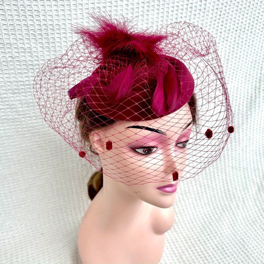 fascinator hats 20s 50s derby hat pillbox women tea party  display picture 1