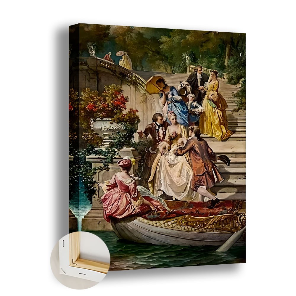 vintage 18th century gathering canvas wall art Temu Pakistan