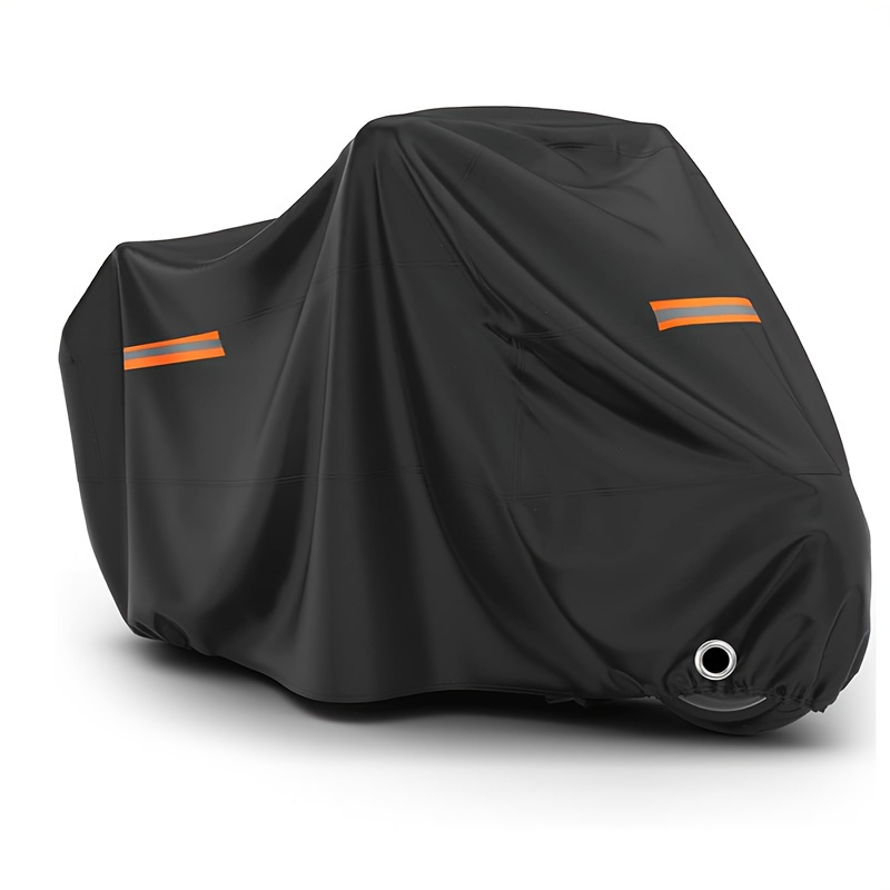 E-shop 【Hochwertiger Stoff】420D Universelle Ganzjahres-Motorradabdeckung – Outdoor-Schutz, Reflektierend bei Nacht mit Schlosslöchern