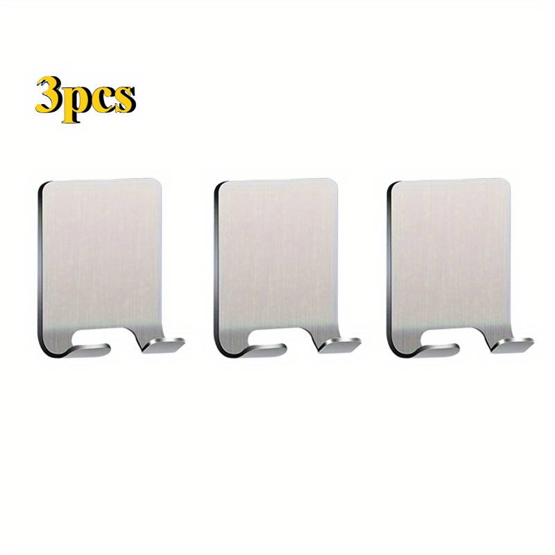TEMU 3pcs Razor Holder 304 Stainless Steel Men Shaving Shaver Razor Stand Shelf Shaving Razor Storage Rack Bathroom Hook Organizer, Shaving