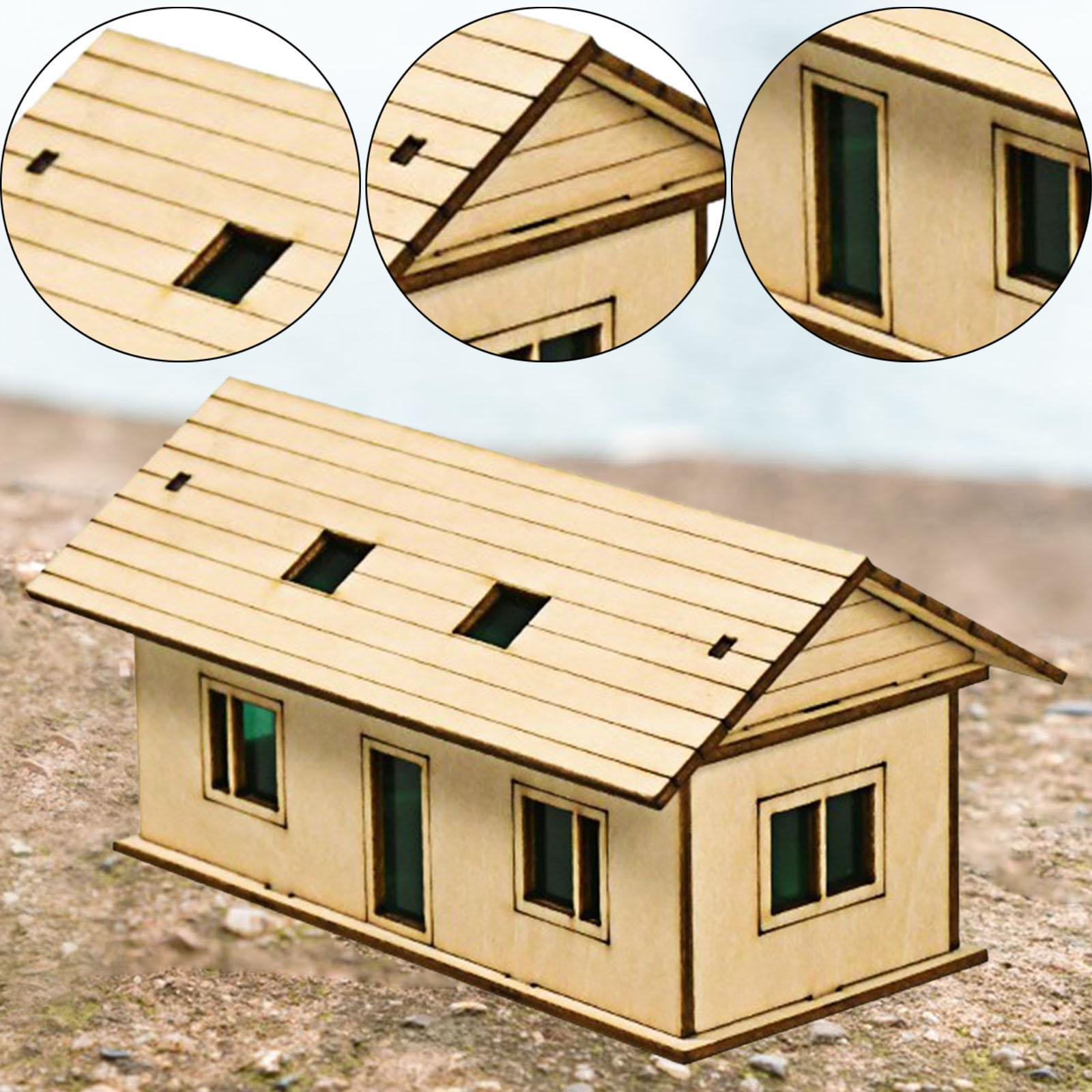Miniature Wooden House for Sandboxes and Decoration