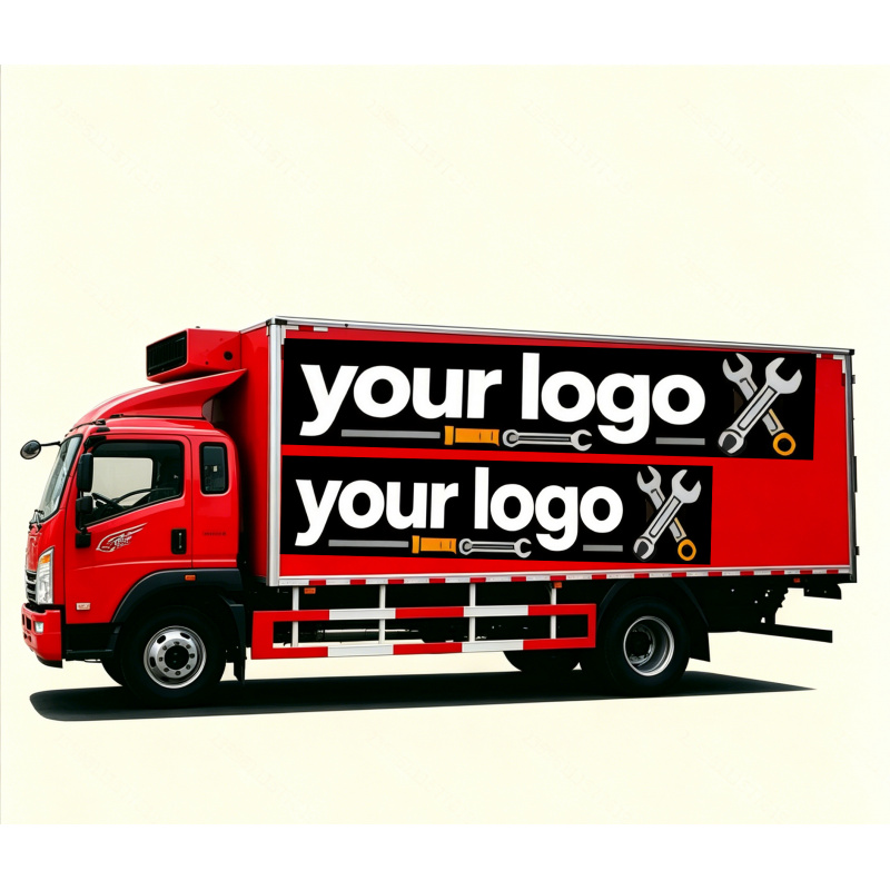 TEMU Custom Large-size Stickers, Truck Decals, Opaque Adhesive Vehicle Stickers, Personalized Display, High-definition Printing, Waterproof And ,