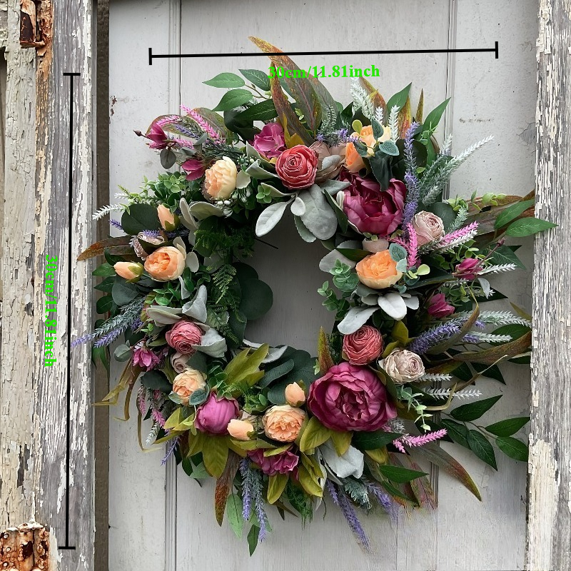 TEMU Christmas, Halloween Peony Wreaths, Decorations, Thanksgiving And Valentine's Day Wreaths