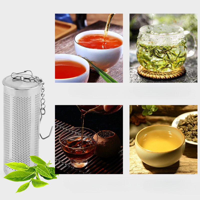 stainless steel tea infuser ball versatile kitchen dining tool for loose leaf tea soup spices seasonings details 4