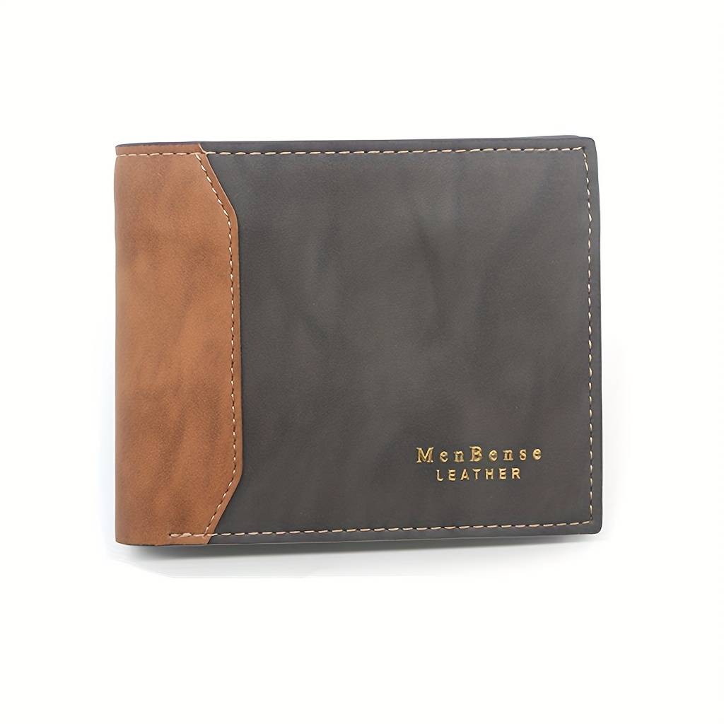 TEMU 1pc Custom Men's Photo Wallet, Leather, Romantic Design, Personalized, Keepsake, Cute, With Husband's Birthday, Anniversary, Father's Day, Christmas, Boyfriend's Retirement Gift