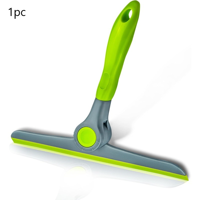 TEMU Heavy-duty Handheld Wiper, Green-gray Window Cleaning Tool, Suitable For Glass Doors, Windows, And Car Windshields, Cleans With A Single Swipe