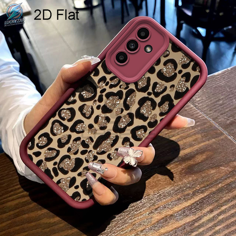 Phone Case - 2d Flat Phone Case: Chic Leopard For Galaxy S22/s23/s24/s25/s26 Series, Plus, Ultra, Fe & , A33/a34/a35/a36/a53/a54 Series, Shockproof Protective Cover, Soft Anti-scratch Back Shell