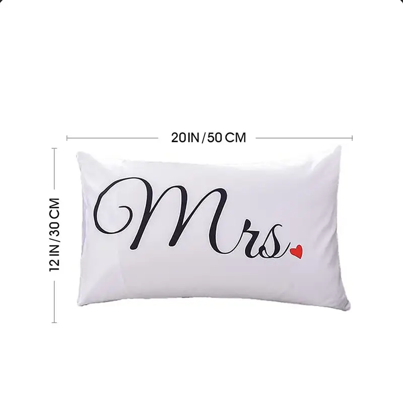 two couple heart print pillowcases Product details 0