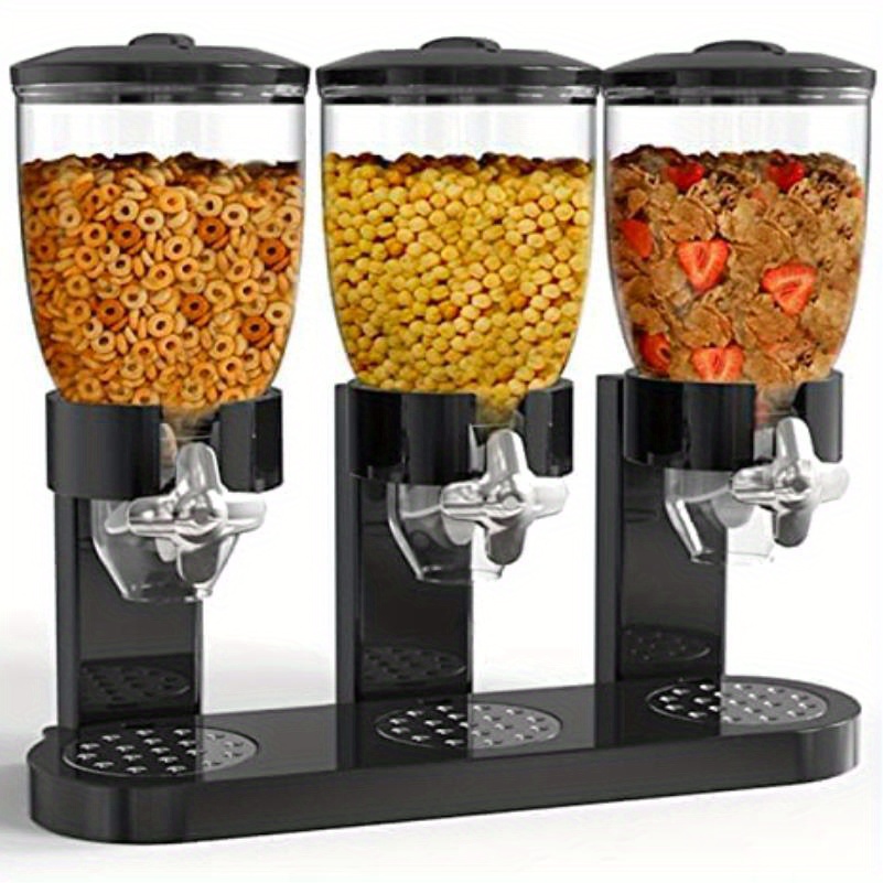 TEMU This 3-row Food Dispenser Is An Easy-to-use Dryer Suitable For Nuts, Candies, Rice, Oatmeal, And More. It Dispenses 1 Ounce , Keeping , And Is
