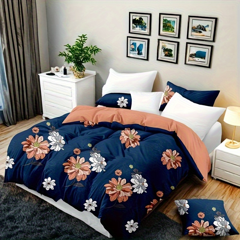 TEMU Ensemble de couvre-lit de luxe 9 pièces avec sac de rangement, literie ultra-douce en microfibre de bambou, ensemble de couvre-lit toutes