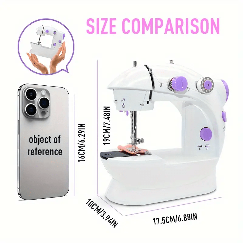 home mini sewing machine a compact automatic multifunctional personal care electronic device with a power supply suitable plugs 110 130 of pp material crafting repairs and modifications details 0