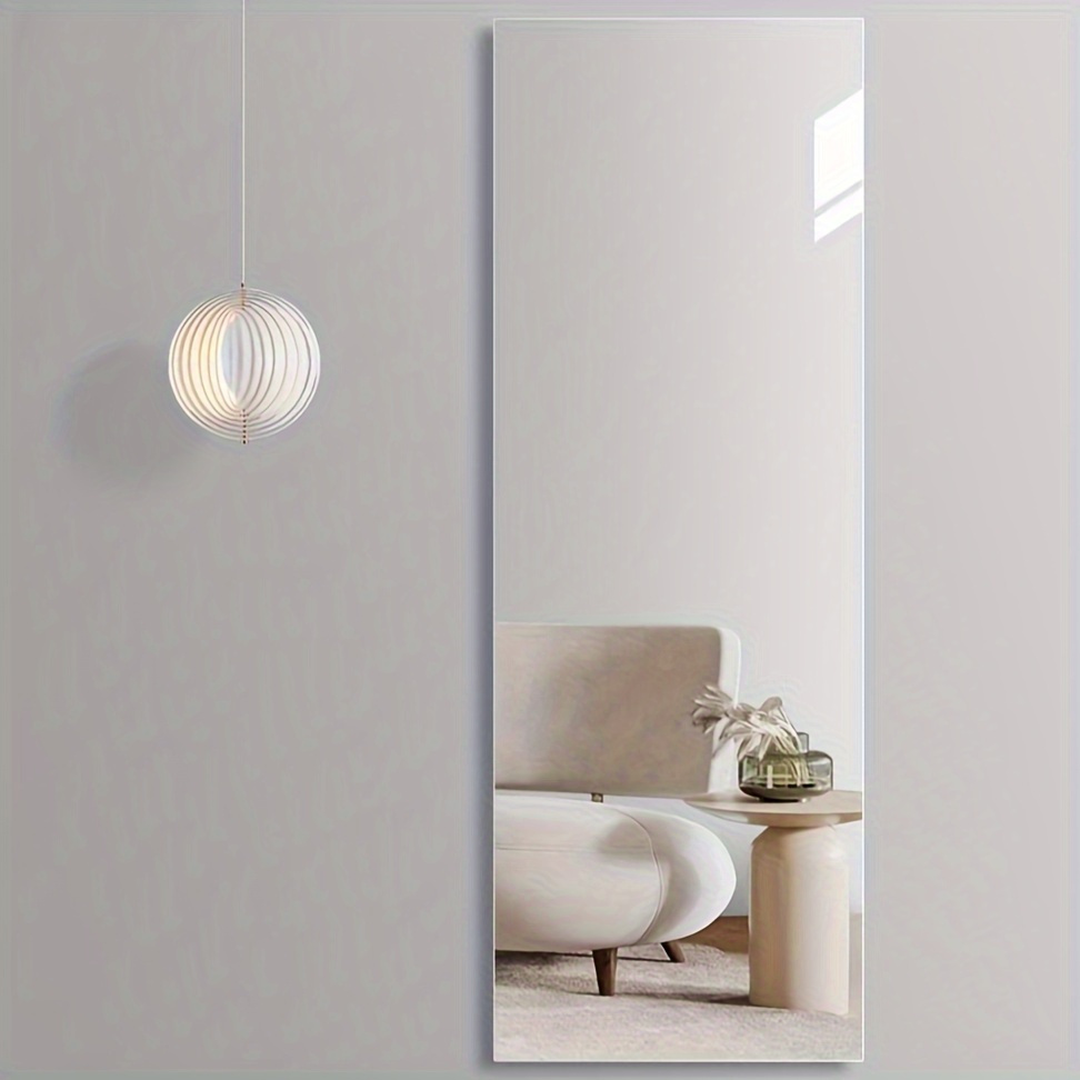 Scratch-Resistant HD Acrylic Wall Mirror, Lightweight Design