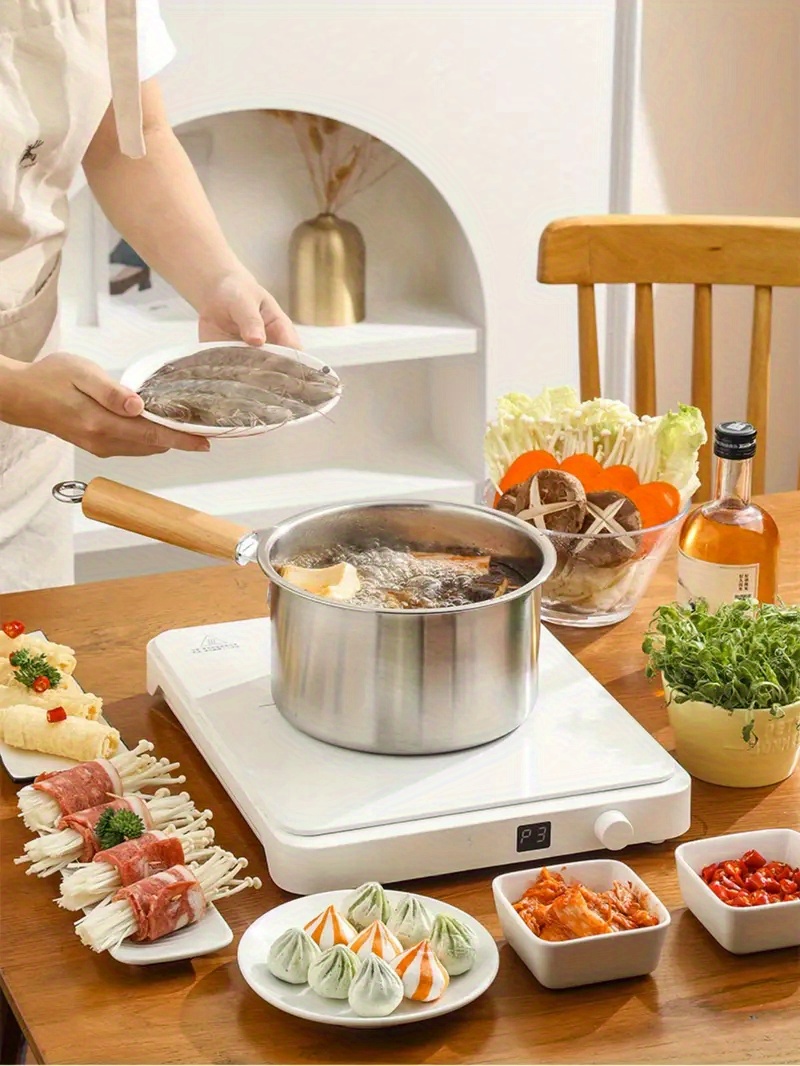  304 sus stainless steel deep fryer set with steamer basket gas induction cooktops kitchen use ideal mothers day gift handmade fryer basket Product details 2