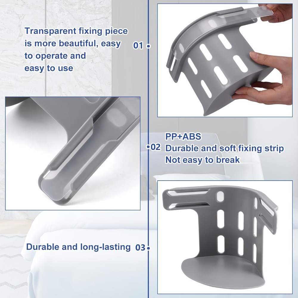Image of Set Of 4 Invisible Mattress Sheet Fasteners, Safe Ties/straps For All Bed Sizes, , Durable, And Designed To Prevent Slipping With A