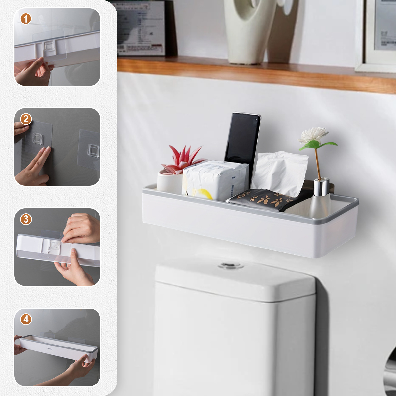 space saving multi function toilet shelf 1pc free standing bathroom storage cabinet rack no drill required over the toilet storage shelf2025 details 3