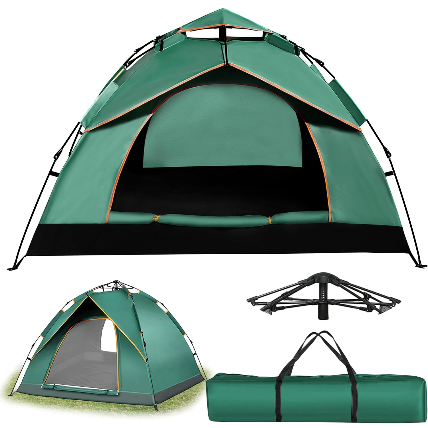 Instant Pop-up Tent For 3-, Perfect For , Easy To Set Up, Portable And Wind-resistant Dome Tent For Hiking And Travel