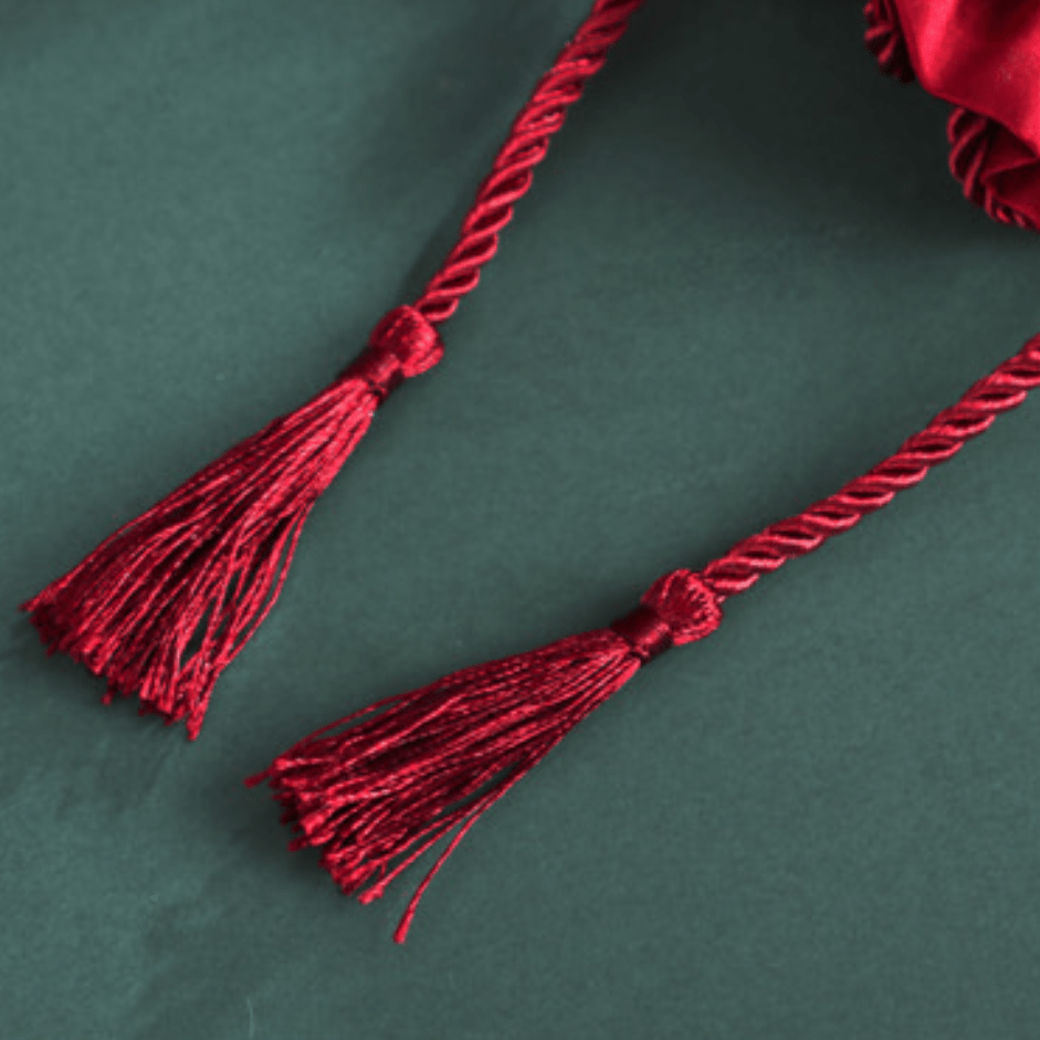 3pcs Creative Red Tassel Drawstring Gift Bags