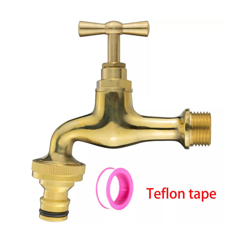 TEMU Garden Tap Faucet Mixer Solid Brass Polished 1/2" Quick Hose Connector, Outdoor Tap, Outside Water Tap