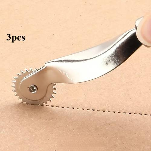 3 metal roller scoring folding tools durable wooden handle suitable for crafts cardboard modification to uniform bending and folding