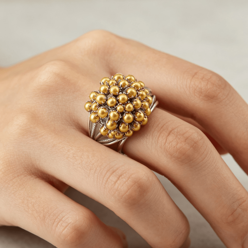 Elegant Flower Ring for Women, Perfect for Weddings