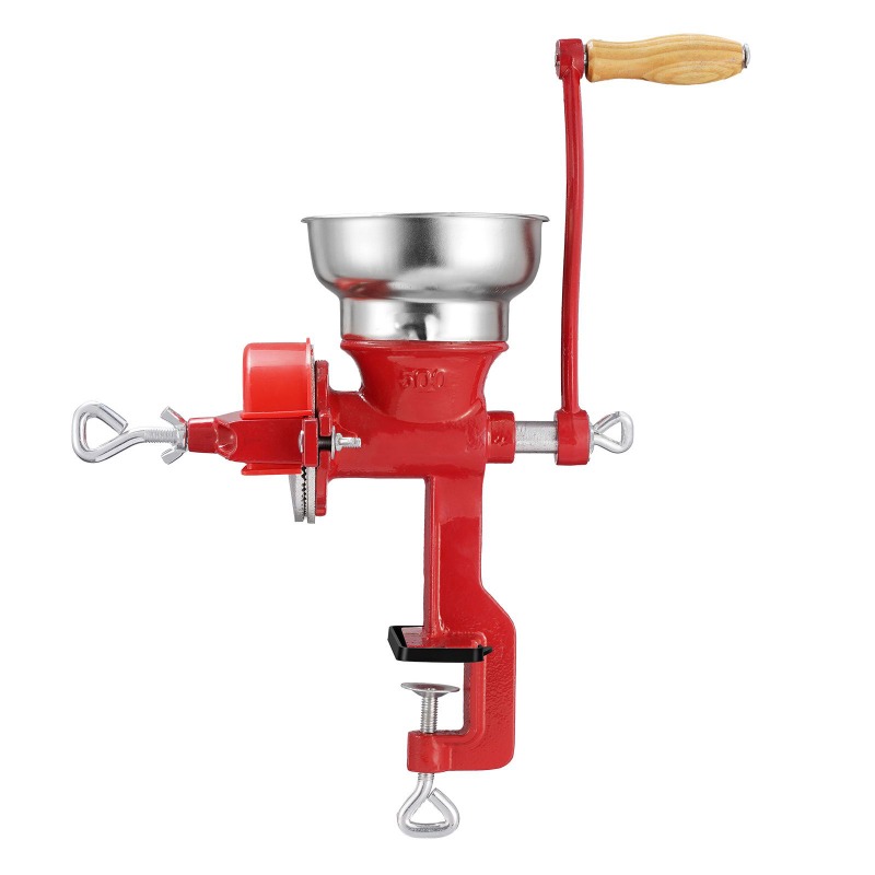 manual   with low hopper hand crank corn grinder heavy duty   wheat grinding mill with   clamp and dust cover for   spices coffee beans nuts