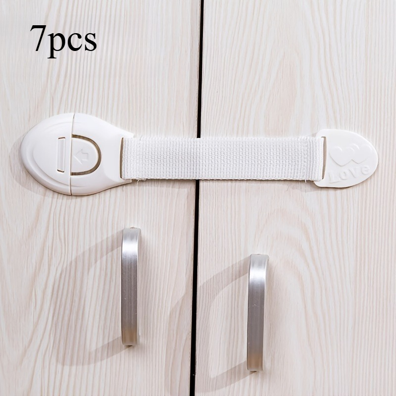 7pcs Safe, Fast And Easy No-screw Magnetic Drawer Locks, Suitable For Furniture, Kitchen Ovens, Toilet Seats And More