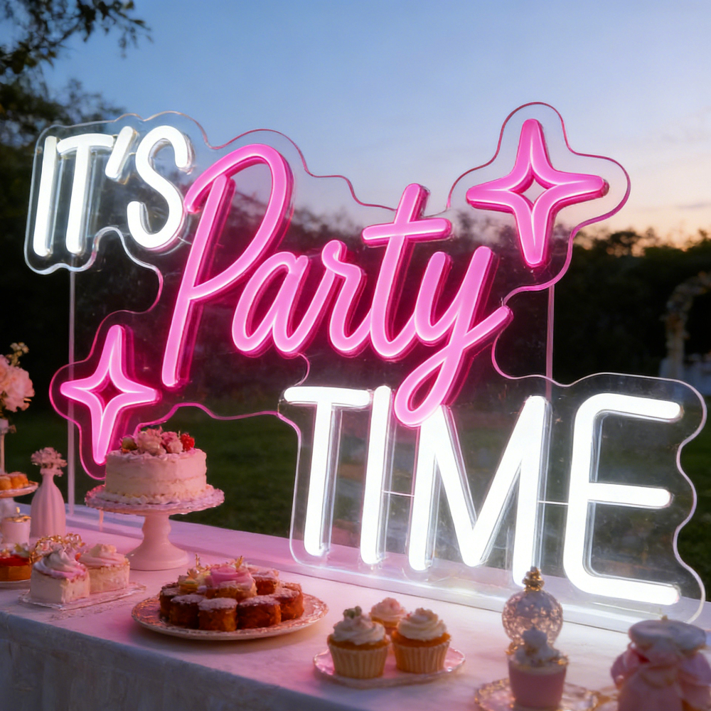 personalised neon signs sold on Temu United States