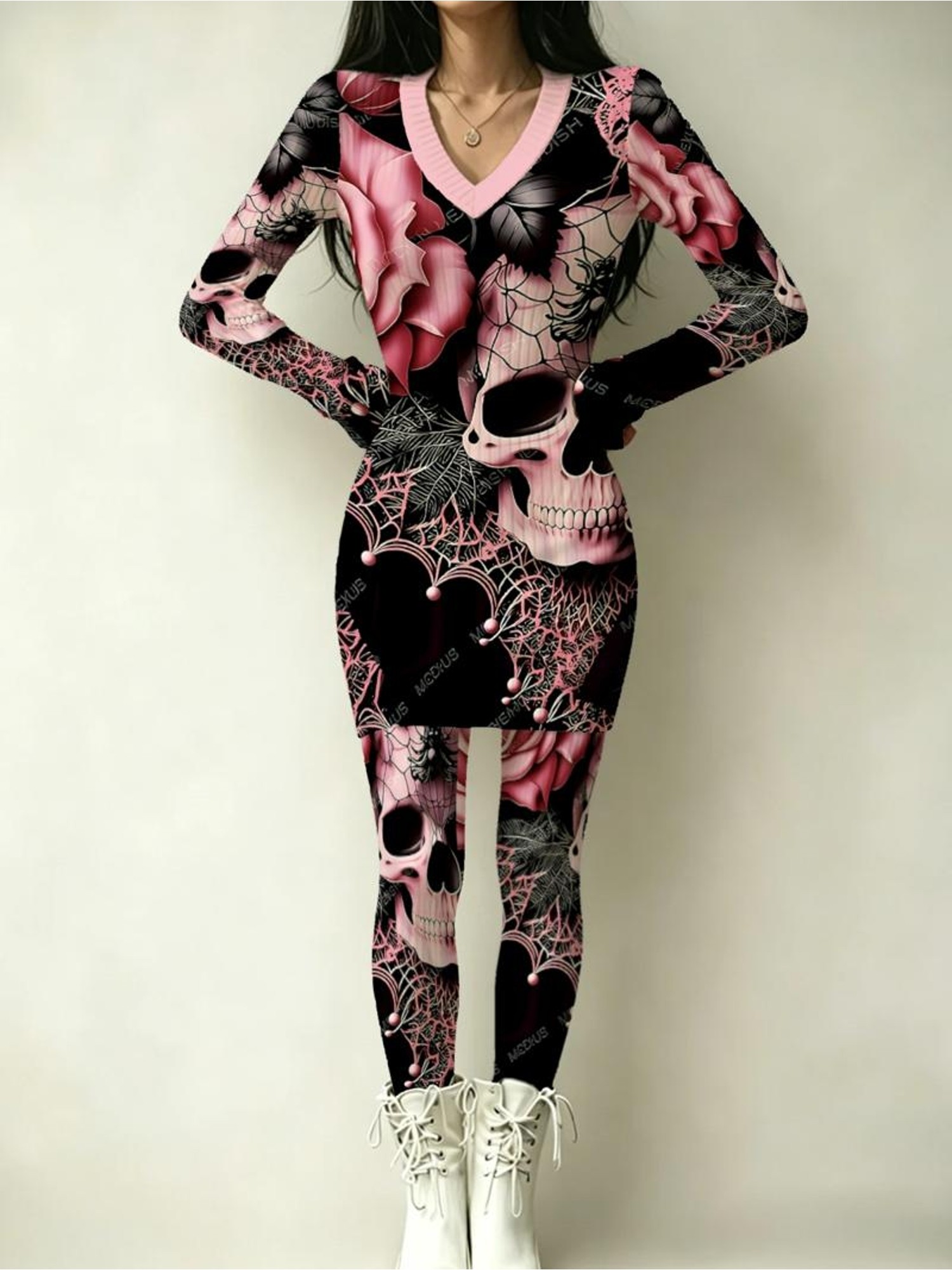 gothic inspired womens dress set mixed color multiple specifications   featuring       webs design decorative whimsical   for   ladies ideal for   wear