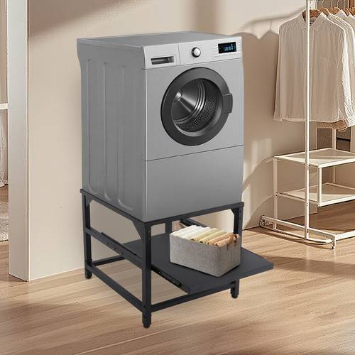 washing machine base with shelf washing machine and dryer stand black ou