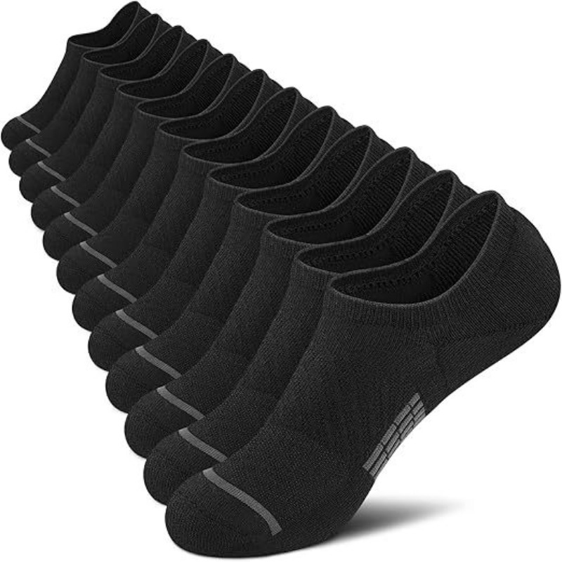 TEMU 6 paires de chaussettes de 'été pour homme, absorbant la transpiration et respirantes, de haute qualité, à la cheville, pour , le fitness,