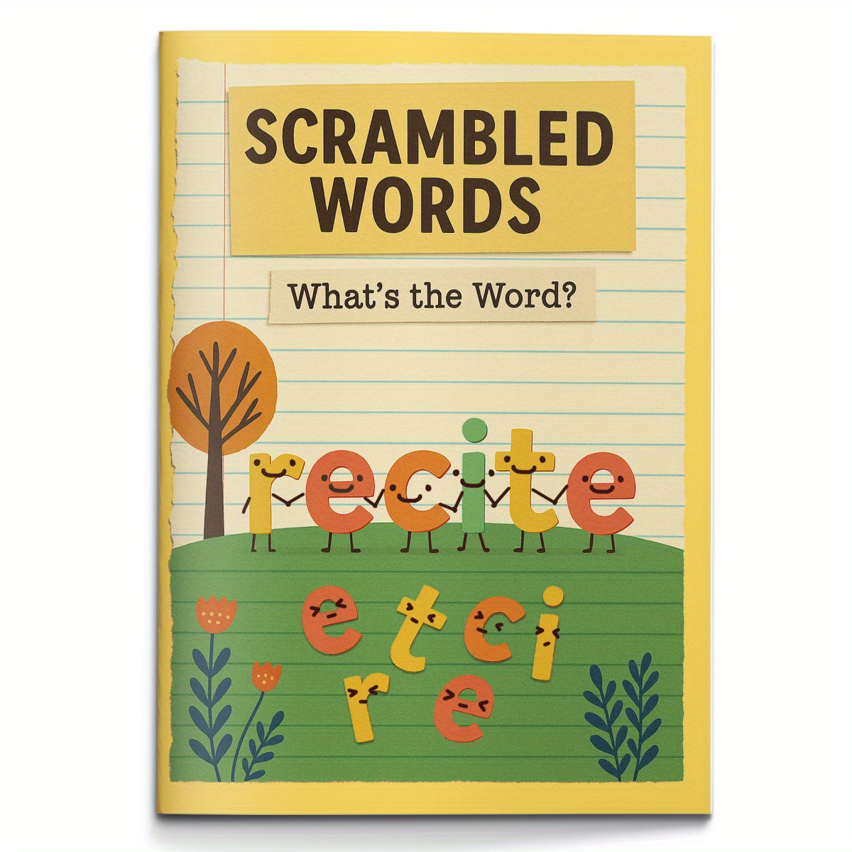 Scrambled Words Activity Book for Kids | Fun Spelling & Vocabulary Games | Educational Language Learning Workbook