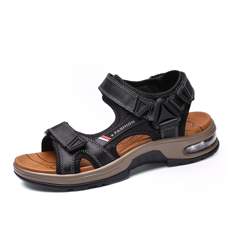 Image of Men's Fashion Sandals Unisex Large Size Closed Toe Adjustable Strap Sneakers Summer Outdoor Daily Wear Casual Footwear