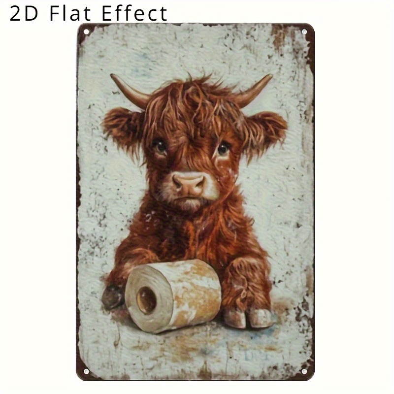 Image of 2d Flat - A Vintage 2d Wooden Sign With -like Texture, Featuring A Distressed Look, Suitable For Bathrooms, Man Caves, Gardens, Cottages, Bars, Cafes, And Western-style Home Decor