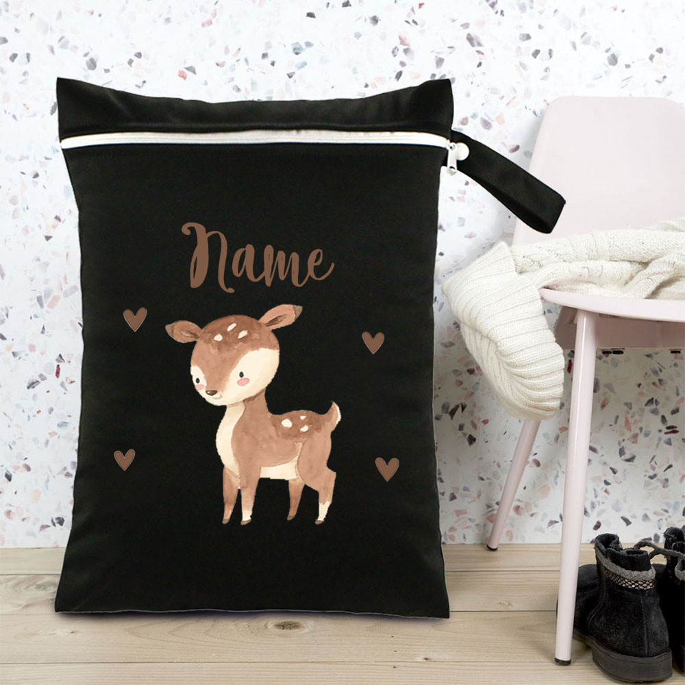 TEMU Personalised Cute Animal Travel Bag|diaper Bag With Name|clothing Protection Bag|reusable Multifunctional Organizer Storage Bag