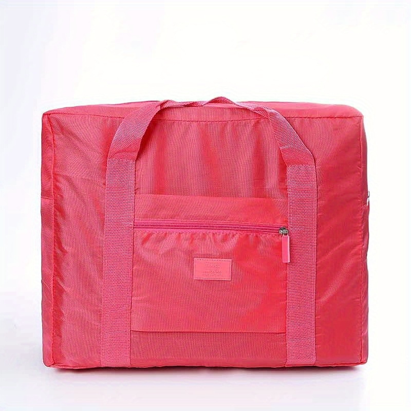 TEMU Portable Large-capacity Travel Storage Bag, Foldable Luggage Bag With Zipper, Travel Luggage Organizer With Handle