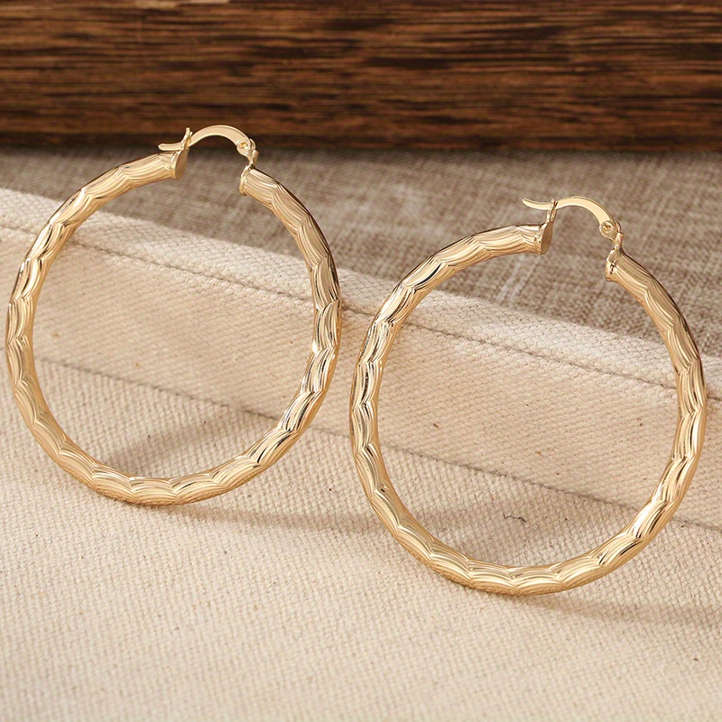 TEMU 1 Pair Of Yet Modern Earrings, With A Exquisite And Elegant