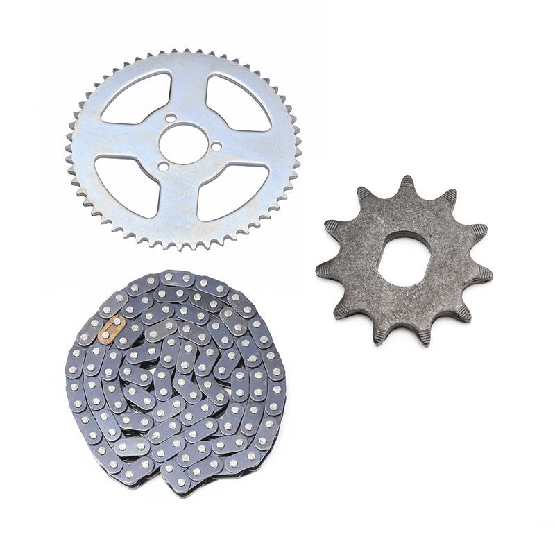 TEMU T8f Chain Front Rear Sprocket Kit For 49cc Pocket Bike Atv Scooter Go Kart Dirt Bike