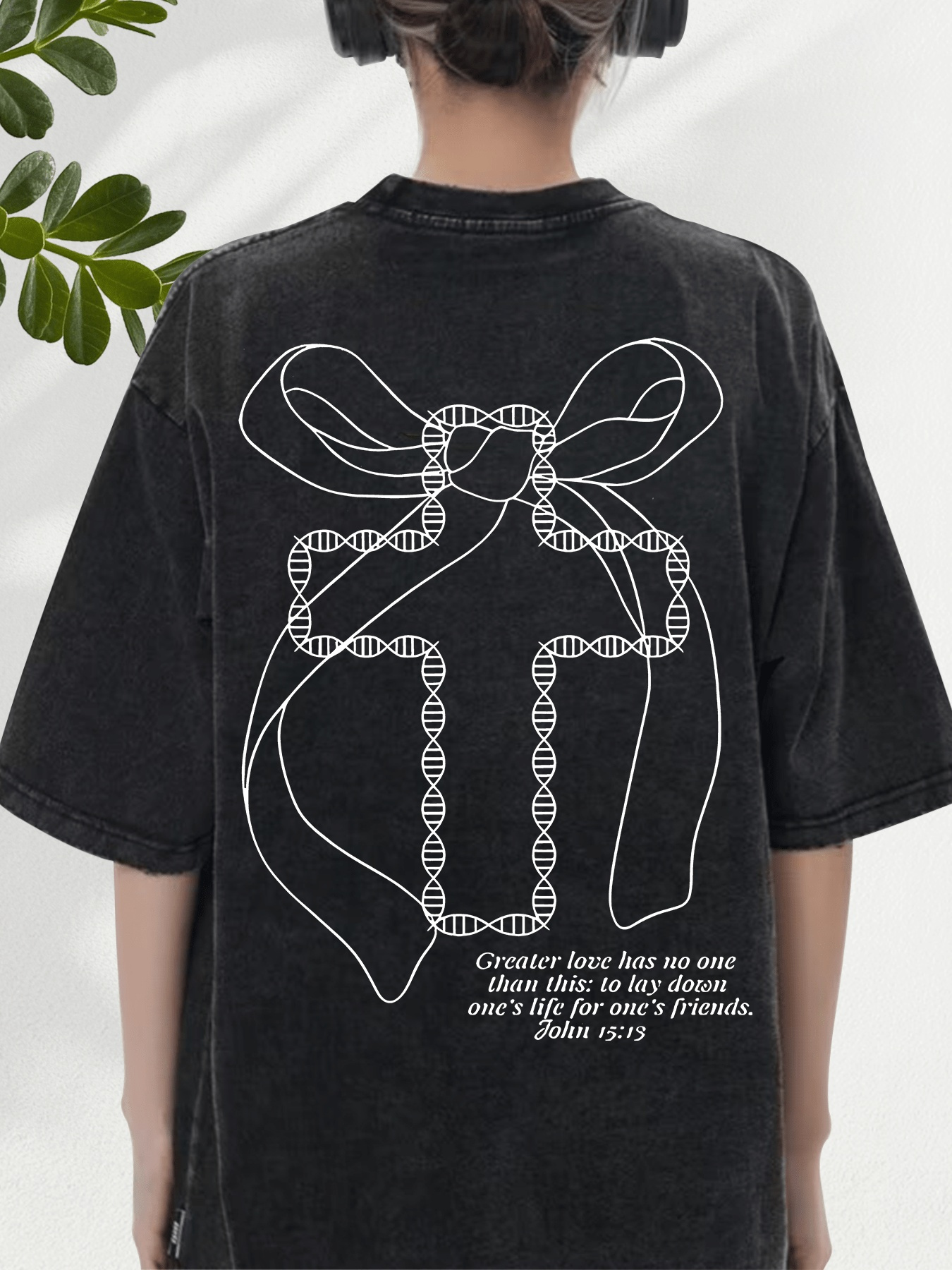 womens beige t shirt no   love   verse soft breathable 100 loose fit tee minimalist everyday special occasion top casual streetwear gift for women ladies t shirts retro distressed design comfortable   style lightweight shirt short sleeve shirt faithbased apparel Product details 3