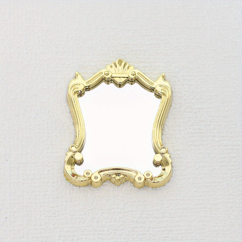 Miniature Mini Mirror Mini Dollhouse Ornament Dollhouse Bedroom Bjd Arc Mirror 1:12
